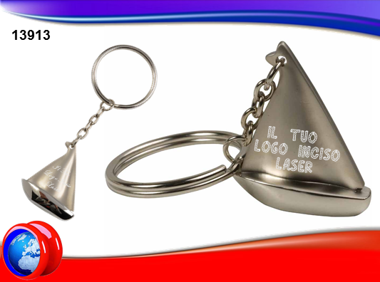 PORTACHIAVI IN METALLO SAIL BOAT  A FORMA DI BARCA A VELA