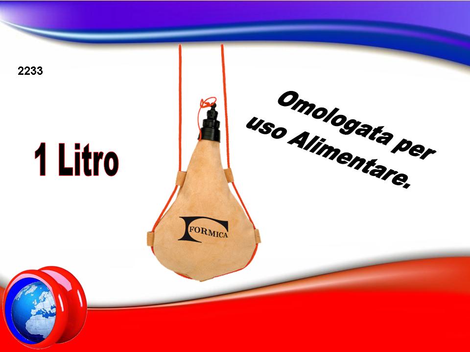BORRACCIA IN PELLE PER VINO DA 1 LT