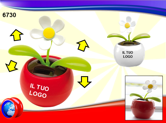 Vaso solare con Margherita Danzante