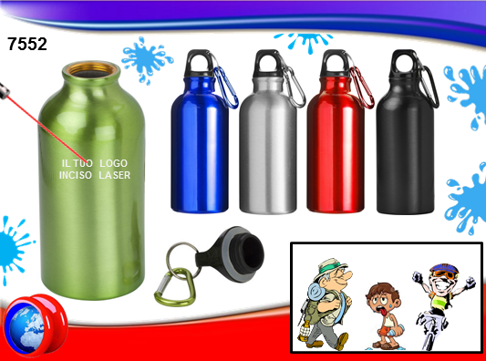 BORRACCIA IN ALLUMINIO WATERPROOF PERSONALIZZABILE