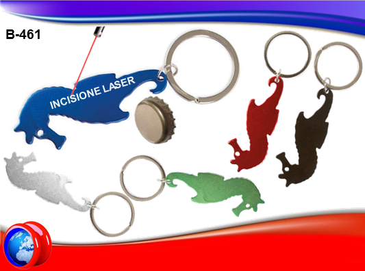 Portachiavi Apribottiglie a forma di Cavalluccio Marino