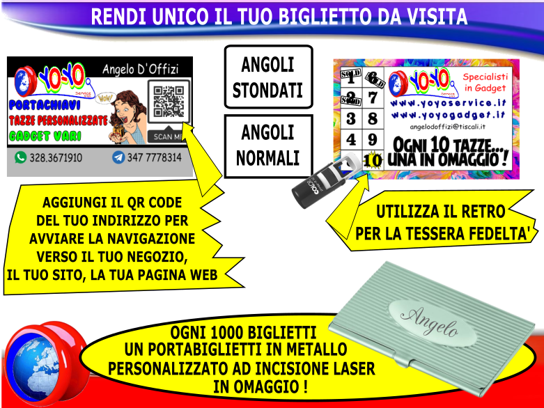 Biglietti da visita mm85x55