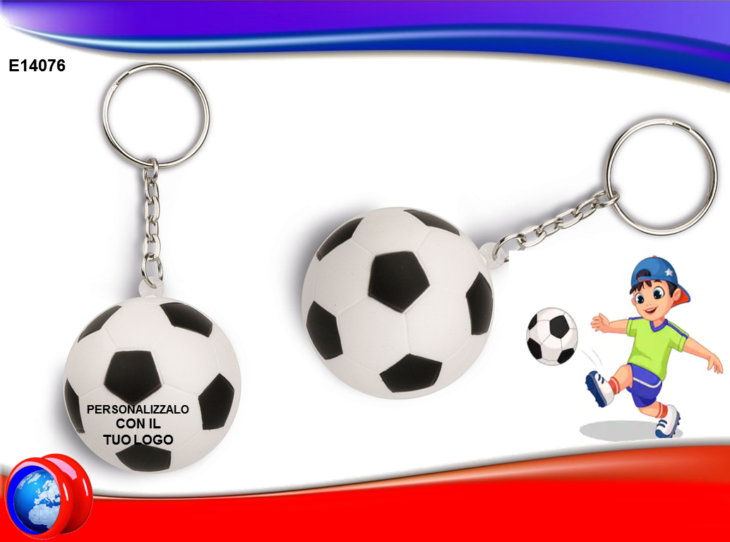 Portachiavi Antistress a forma di Pallone da calcio