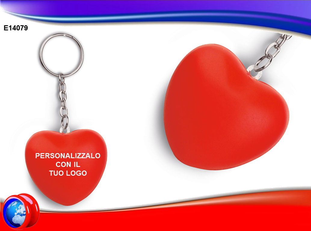Portachiavi Antistress a forma di Cuore