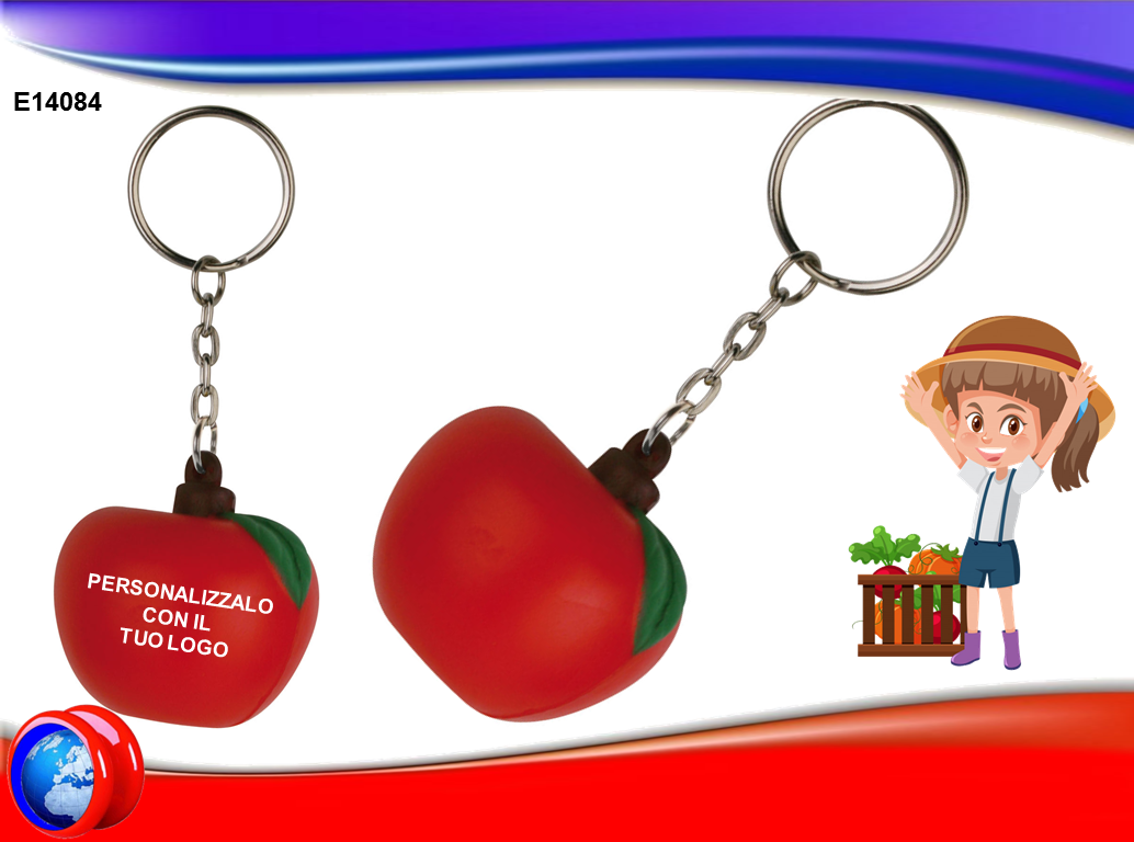 Portachiavi Antistress a forma di Mela