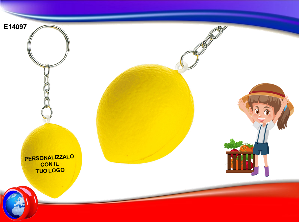Portachiave Antistress a forma di  Limone