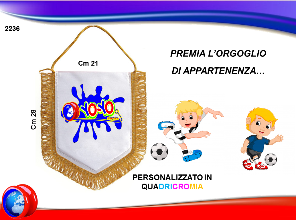 Gagliardetto Pentagonale Medio