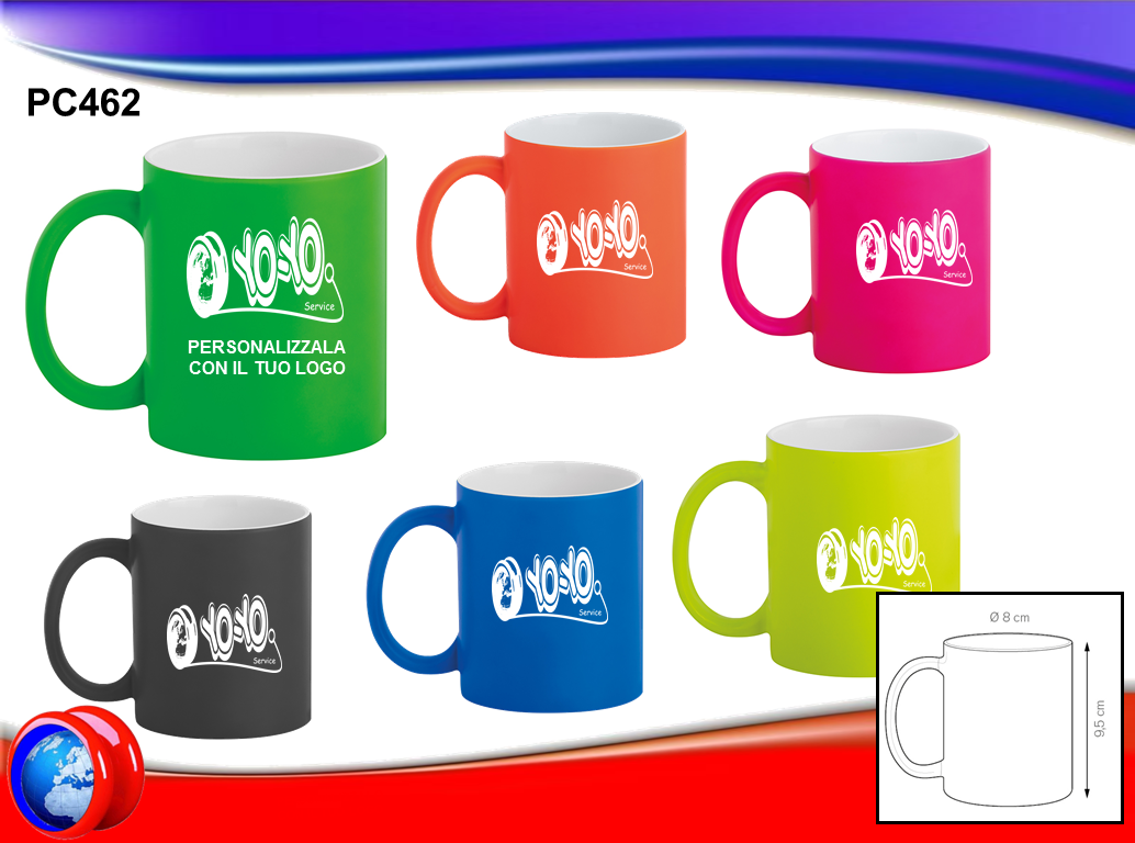 Tazza MUG in ceramica FLUO