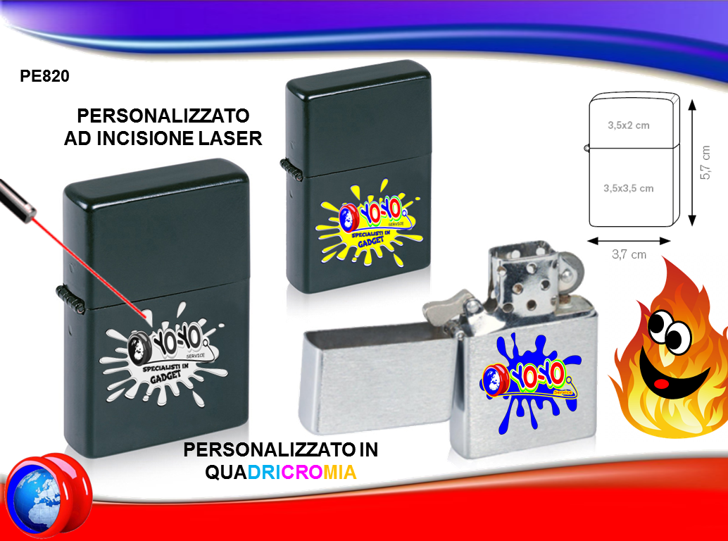 Accendino Zippy  a benzina ricaricabile