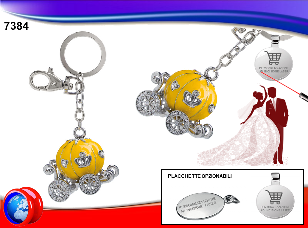 Portachiavi Zucca di Cenerentola