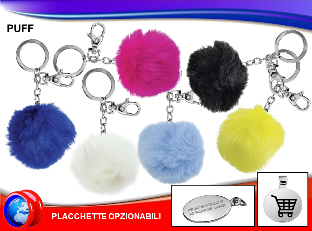 Portachiavi Colorato a Puff
