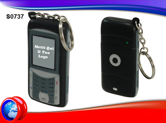 Portachiavi  Gommosotto Antistress a forma di Cellulare