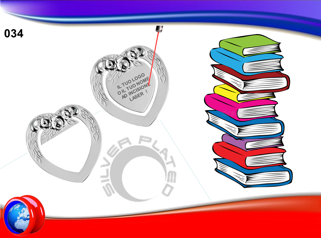 Set Segnalibri Cuore