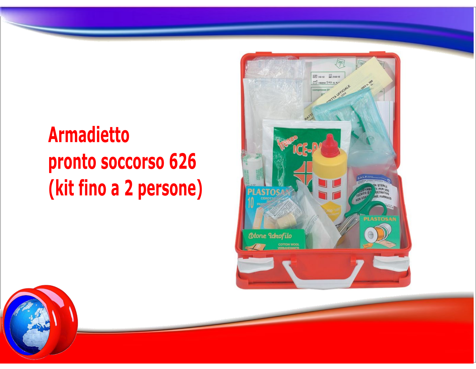 Valigetta pronto soccorso 626 fino a 2 persone