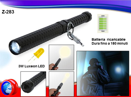 Torcia POLICE con luce ad alta intensità