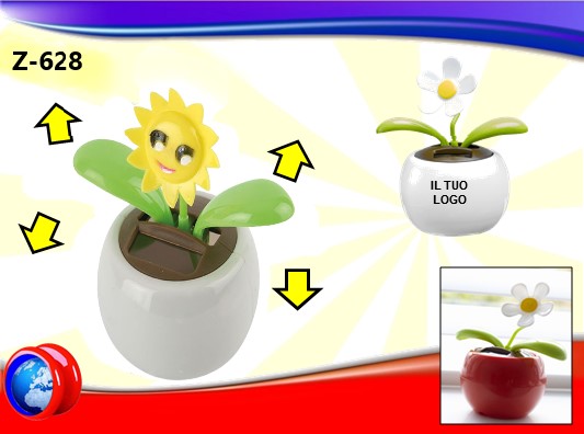 Vaso solare con Girasole Danzante