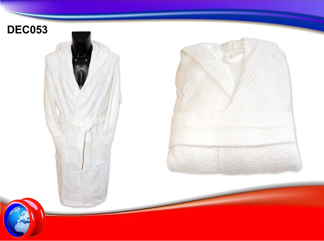 Accappatoio in Spugna Bianca per ospiti