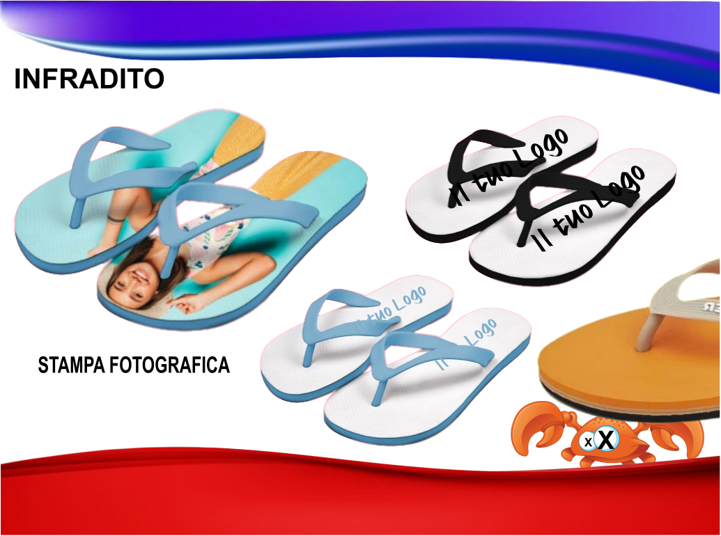 Ciabatta infradito personalizzabile con fotografia