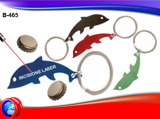 PORTACHIAVI APRIBOTTIGLIE A FORMA DI DELFINO