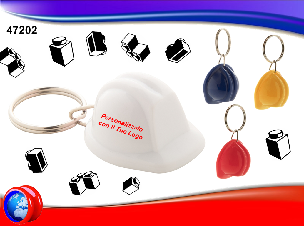 PORTACHIAVI AD ELMETTO ANTINFORTUNISTICO